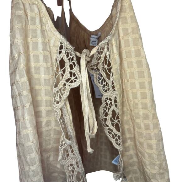 NWT American Eagle Flowy Side-Tie Spaghetti Strap Tank - Sunshine Vibes ☀️ - Picture 5 of 8